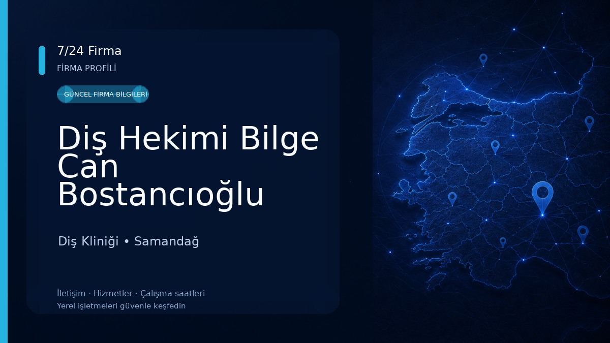 Diş Hekimi Bilge Can Bostancıoğlu Diş Kliniği