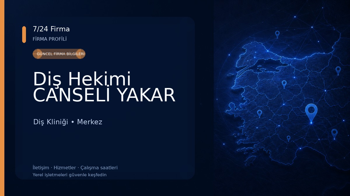 Diş Hekimi CANSELİ YAKAR Diş Kliniği