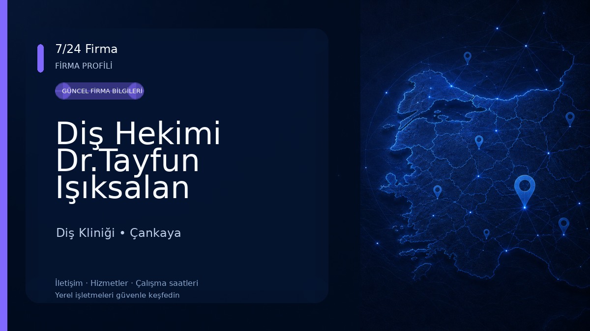 Diş Hekimi Dr.Tayfun Işıksalan Diş Kliniği
