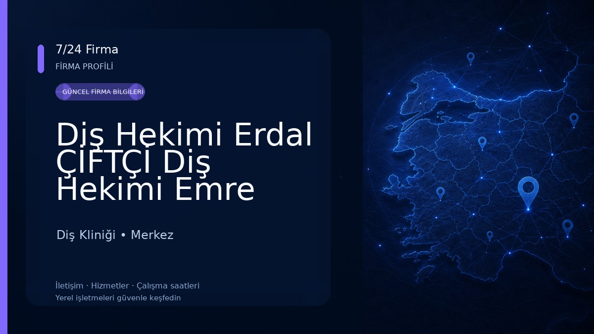 Diş Hekimi Erdal ÇİFTÇİ Diş Hekimi Emre ÇETİN. Estetik Diş Hekimliği & İmplantoloji