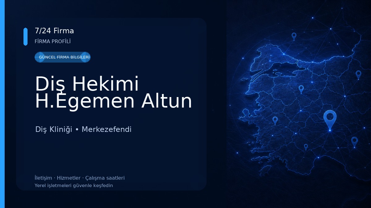 Diş Hekimi H.Egemen Altun 