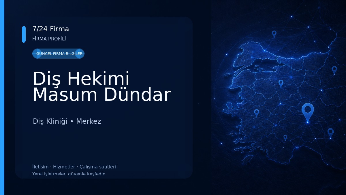 Diş Hekimi Masum Dündar