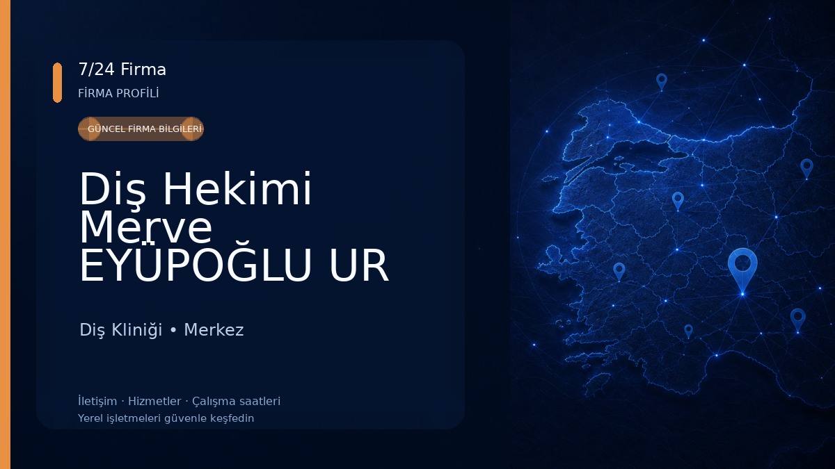 Diş Hekimi Merve EYÜPOĞLU UR