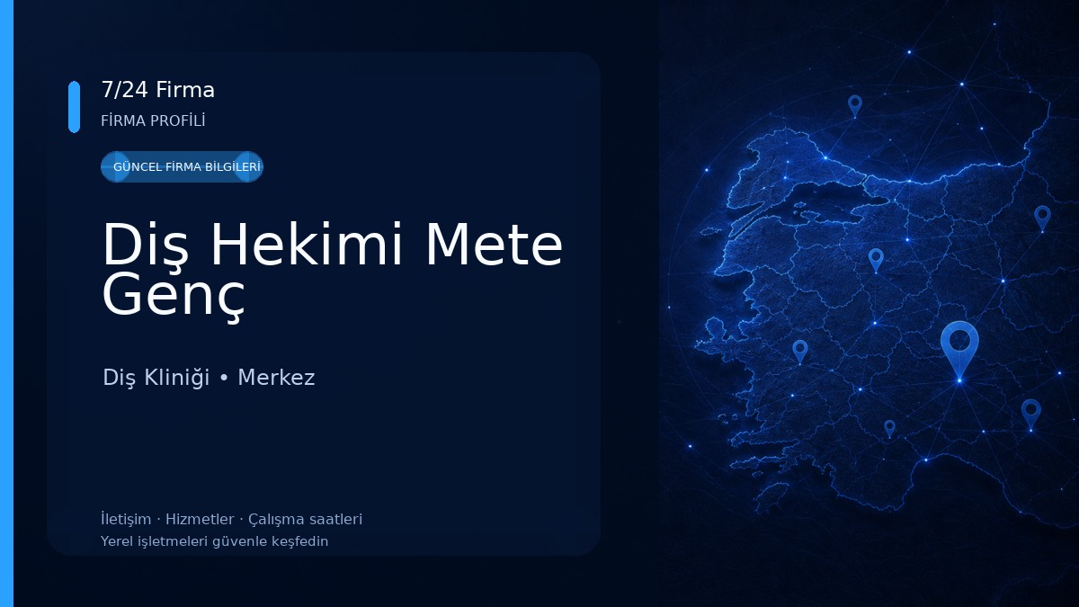 Diş Hekimi Mete Genç