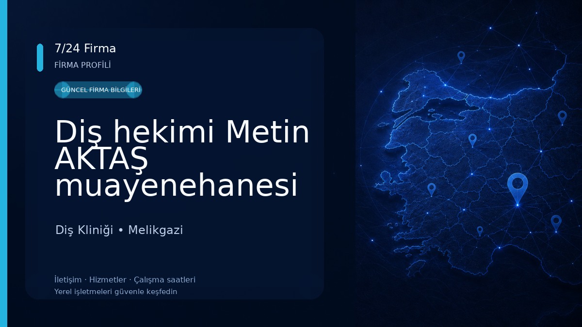 Diş hekimi Metin AKTAŞ muayenehanesi Diş Kliniği