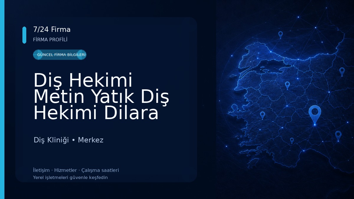 Diş Hekimi Metin Yatık Diş Hekimi Dilara Yatık Diş Kliniği
