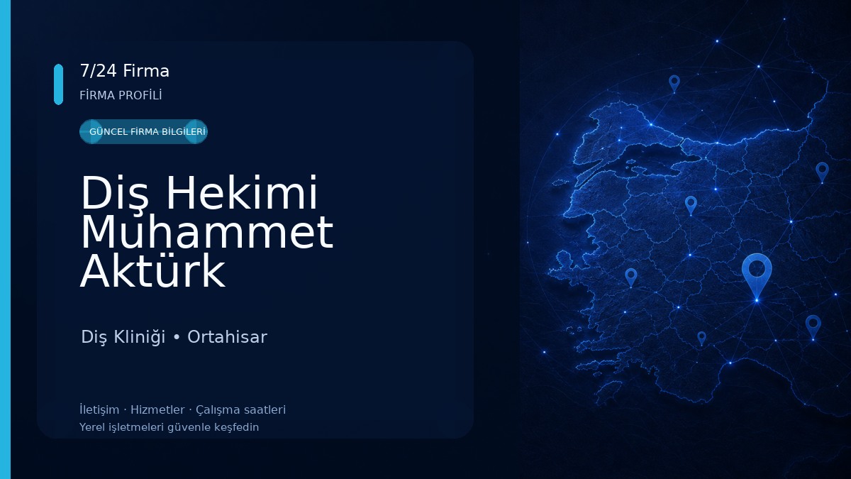 Diş Hekimi Muhammet Aktürk Diş Kliniği