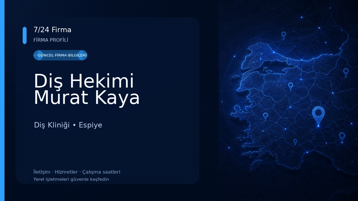 Diş Hekimi Murat Kaya