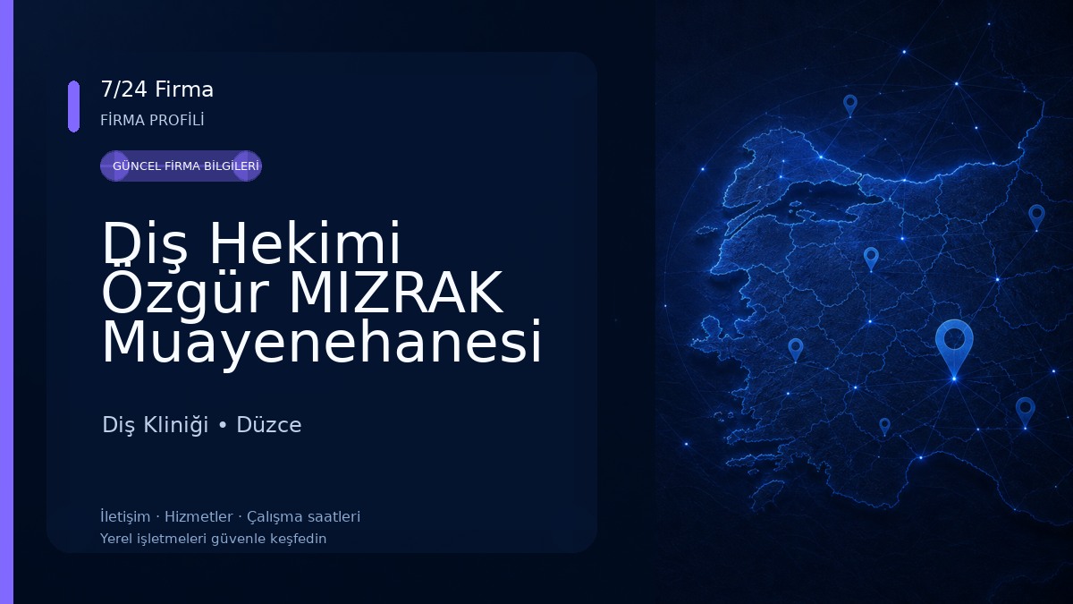 Diş Hekimi Özgür MIZRAK Muayenehanesi Diş Kliniği