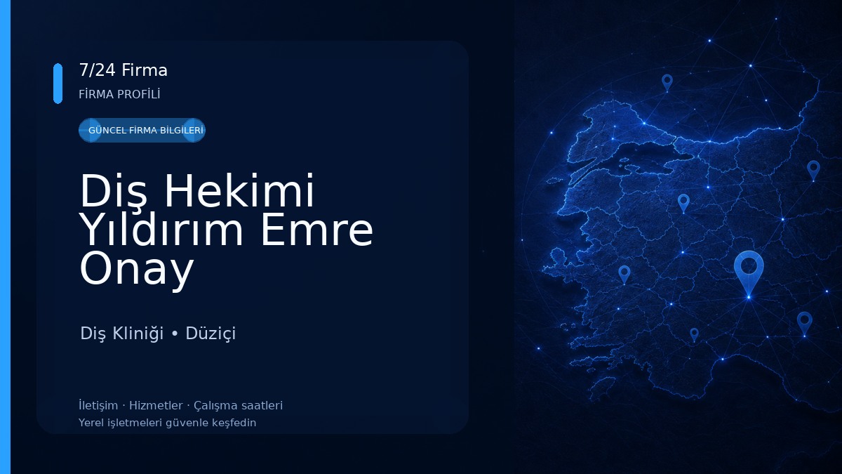 Diş Hekimi Yıldırım Emre Onay Diş Kliniği