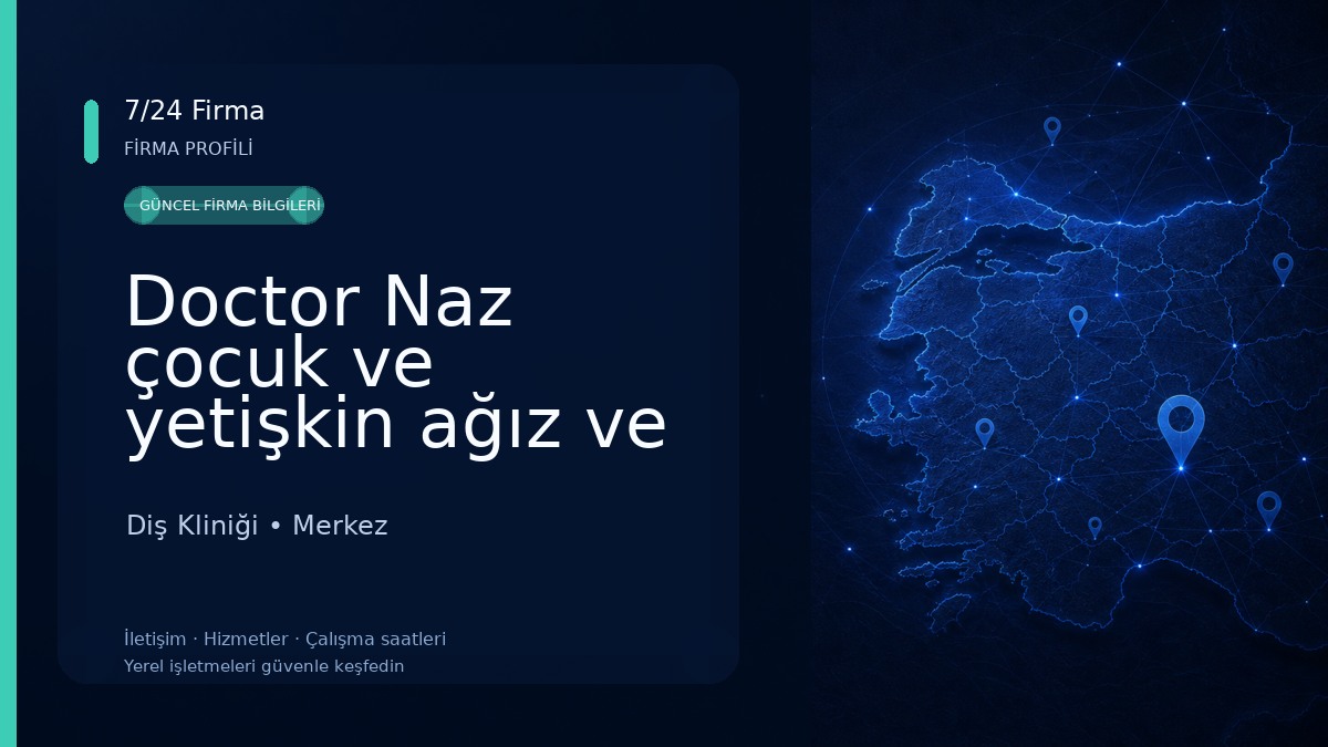 Doctor Naz çocuk ve yetişkin ağız ve diş sağlığı polikliniği Diş Kliniği