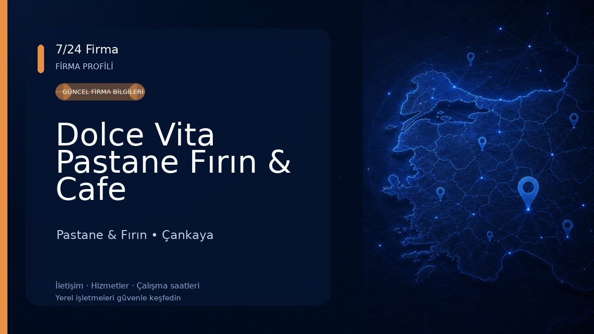 Dolce Vita Pastane Fırın & Cafe Pastane & Fırın
