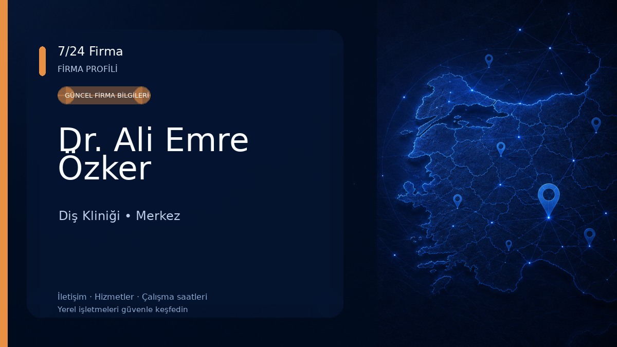 Dr. Ali Emre Özker Diş Kliniği