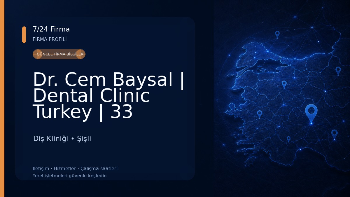 Dr. Cem Baysal | Dental Clinic Turkey | 33 Years Of Experience Diş Kliniği