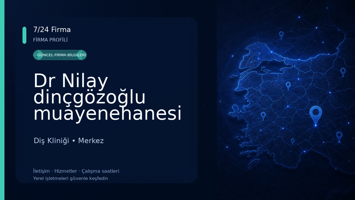 Dr Nilay dinçgözoğlu muayenehanesi Diş Kliniği