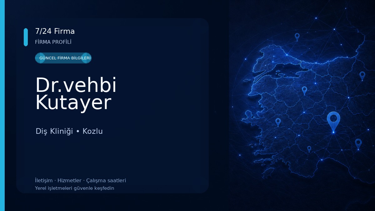 Dr.vehbi Kutayer Diş Kliniği