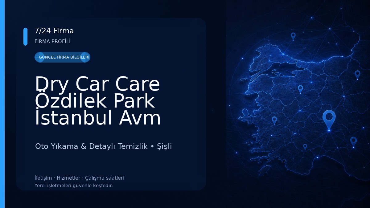 Dry Car Care Özdilek Park İstanbul Avm Oto Yıkama & Detaylı Temizlik