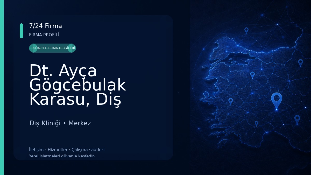 Dt. Ayça Gögcebulak Karasu, Diş Hekimi Diş Kliniği