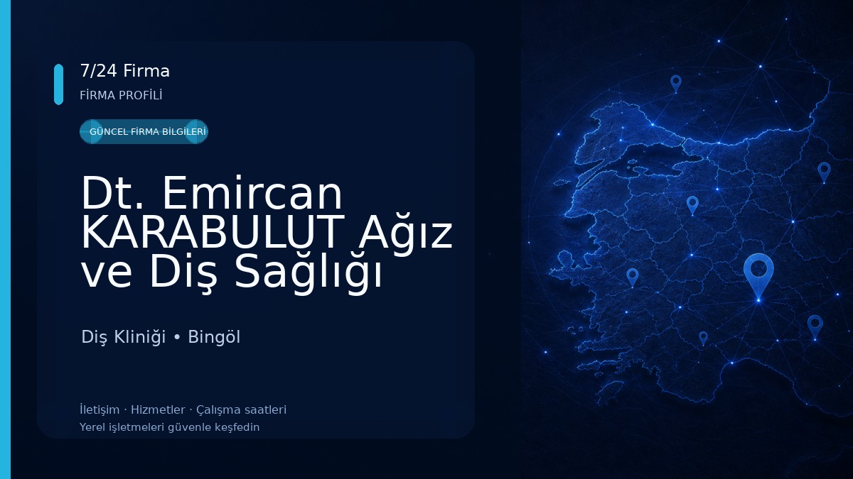 Dt. Emircan KARABULUT Ağız ve Diş Sağlığı Muayenehanesi Diş Kliniği