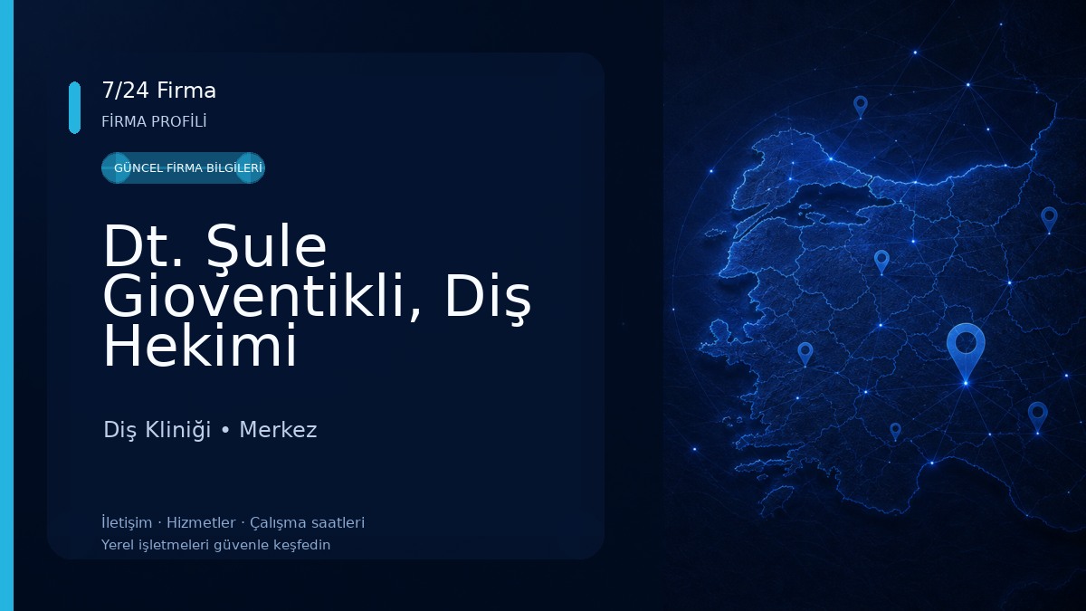 Dt. Şule Gioventikli, Diş Hekimi Diş Kliniği