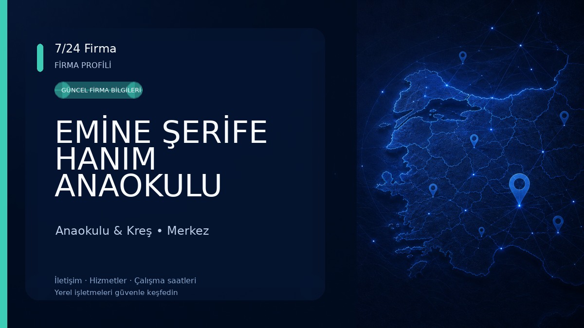 EMİNE ŞERİFE HANIM ANAOKULU 
