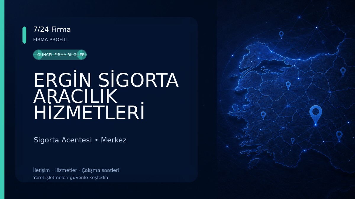 ERGİN SİGORTA ARACILIK HİZMETLERİ Sigorta Acentesi