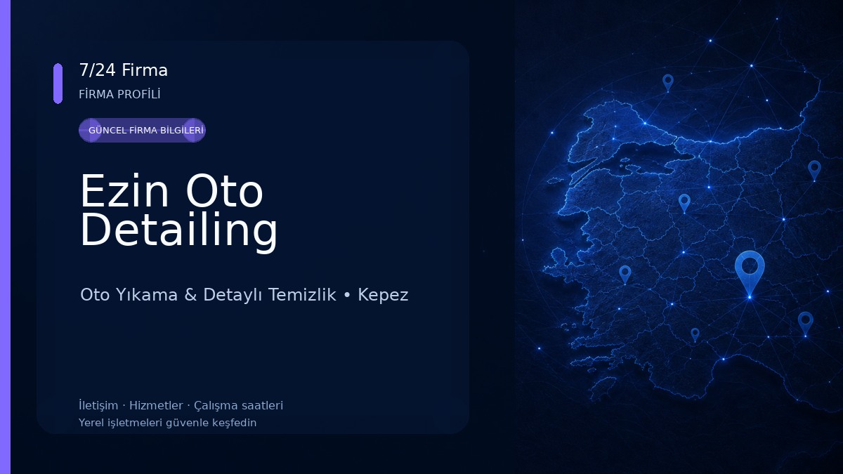 Ezin Oto Detailing Oto Yıkama & Detaylı Temizlik