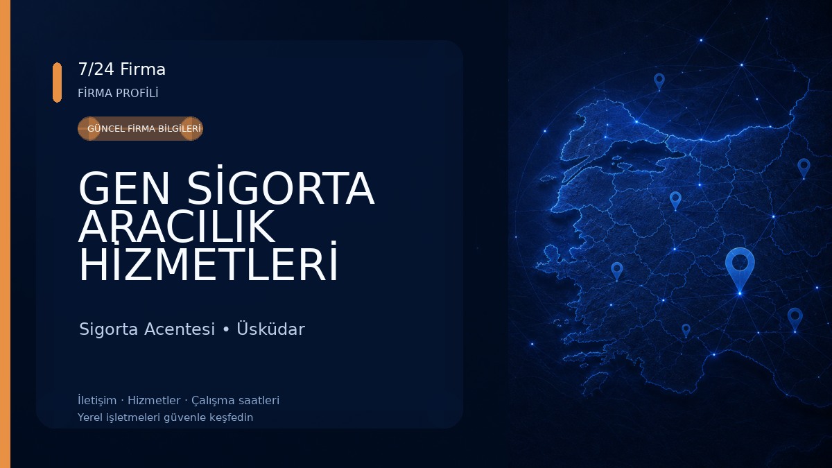 GEN SİGORTA ARACILIK HİZMETLERİ Sigorta Acentesi