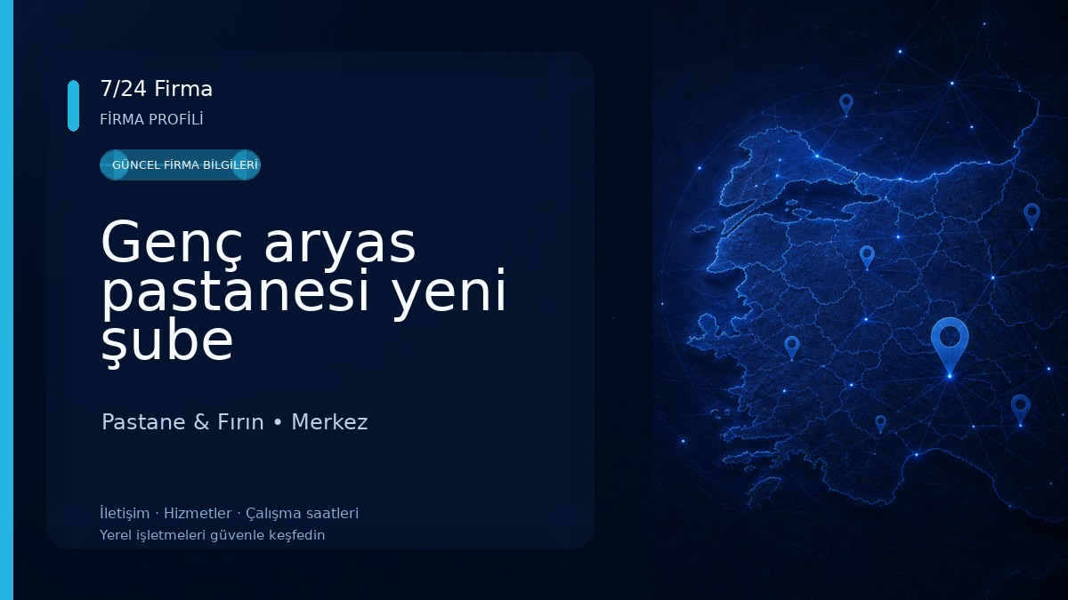 Genç aryas pastanesi yeni şube Pastane & Fırın