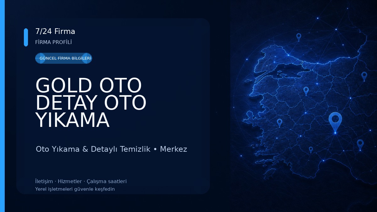 GOLD OTO DETAY OTO YIKAMA Oto Yıkama & Detaylı Temizlik