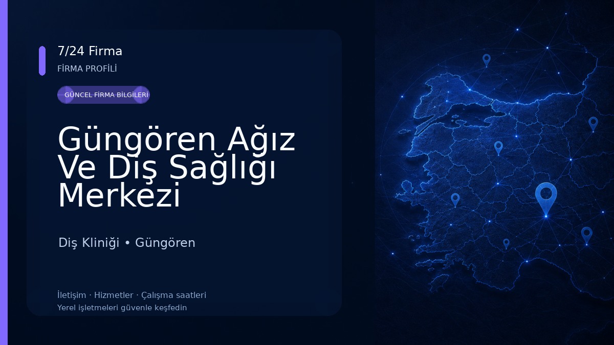 Güngören Ağız Ve Diş Sağlığı Merkezi Diş Kliniği