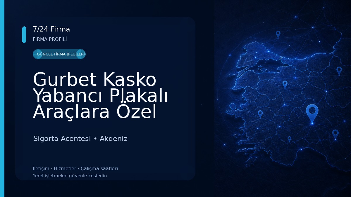 Gurbet Kasko Yabancı Plakalı Araçlara Özel Kasko || Foreign Plate Insurance Sigorta Acentesi