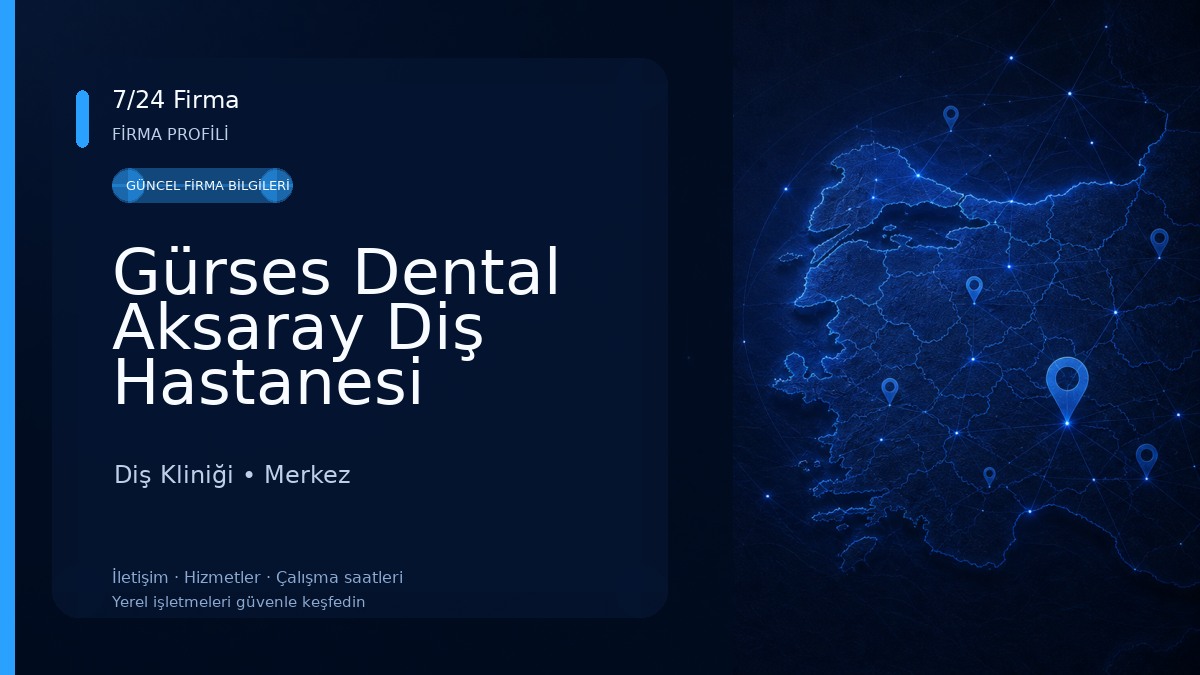 Gürses Dental Aksaray Diş Hastanesi Diş Kliniği