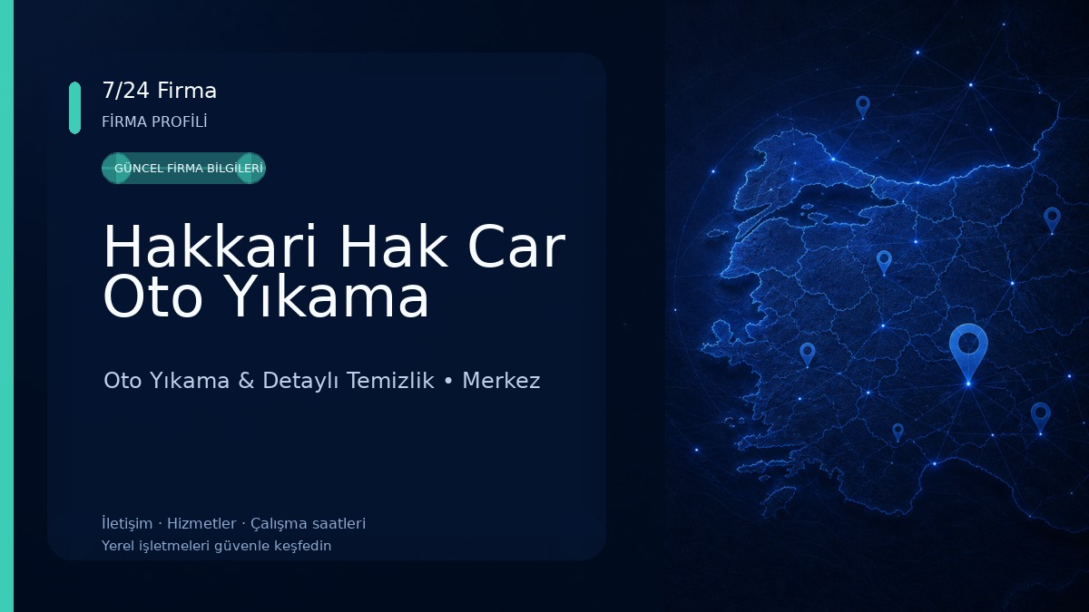 Hakkari Hak Car Oto Yıkama 