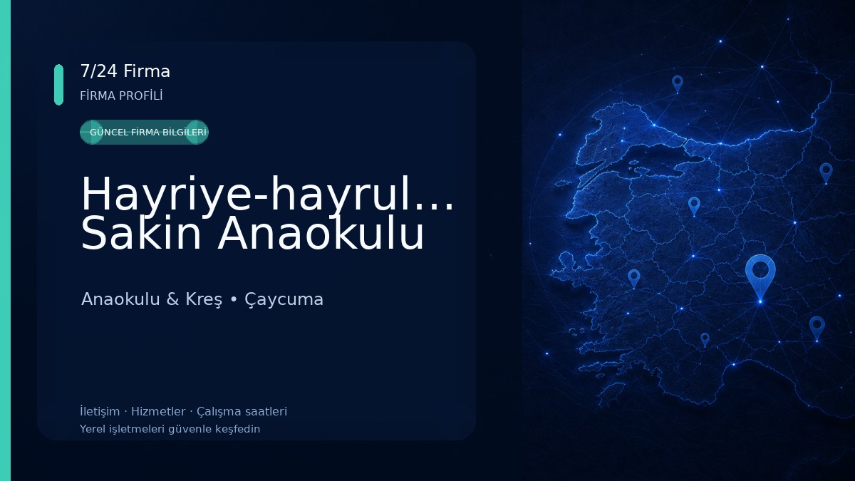 Hayriye-hayrullah Sakin Anaokulu Anaokulu & Kreş