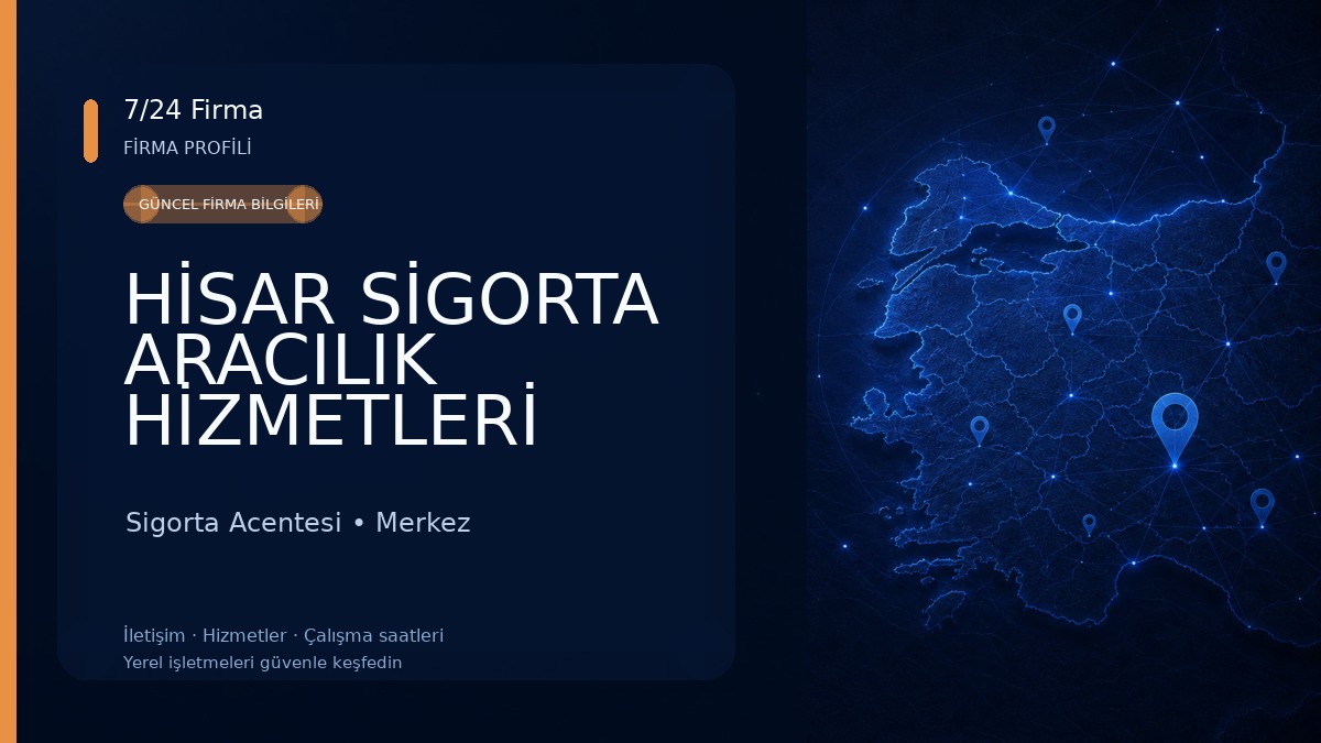 HİSAR SİGORTA ARACILIK HİZMETLERİ AFYON ŞUBE Sigorta Acentesi