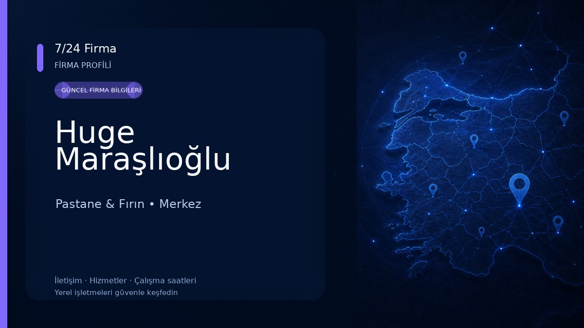 Huge Maraşlıoğlu Pastane & Fırın