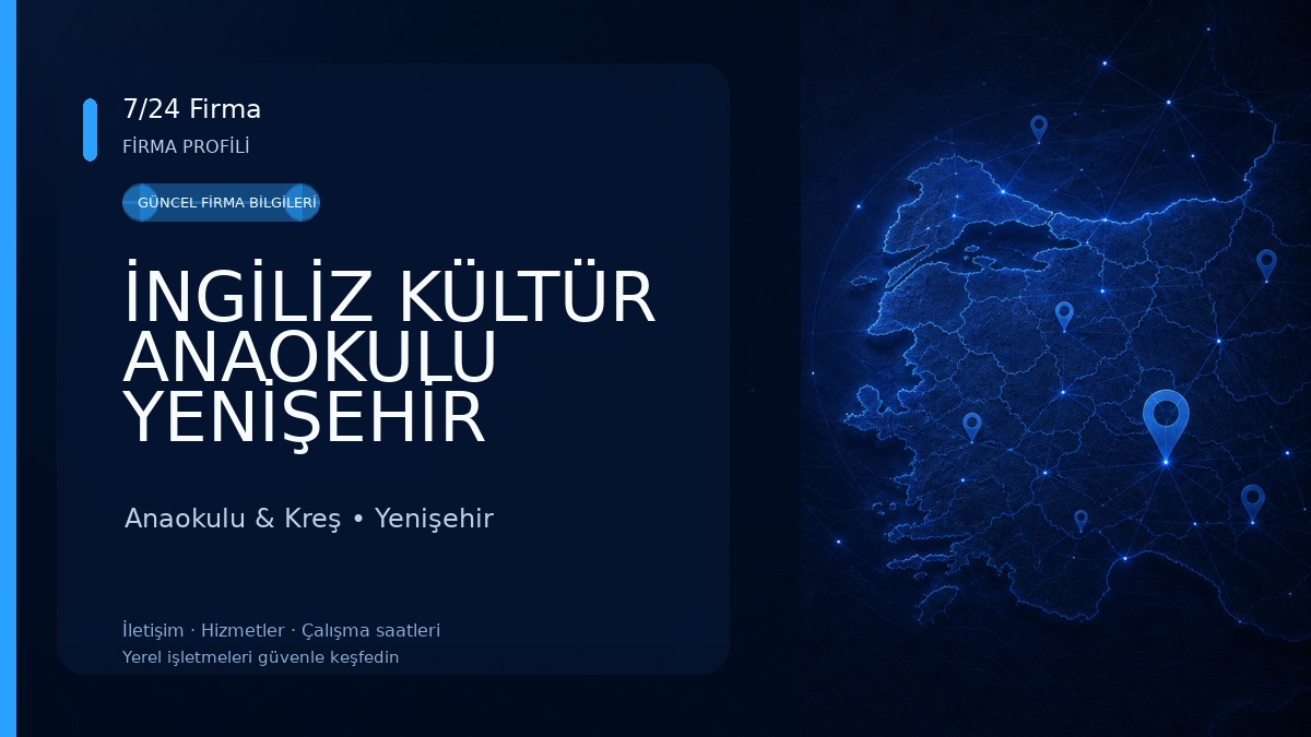 İNGİLİZ KÜLTÜR ANAOKULU YENİŞEHİR MERSİN