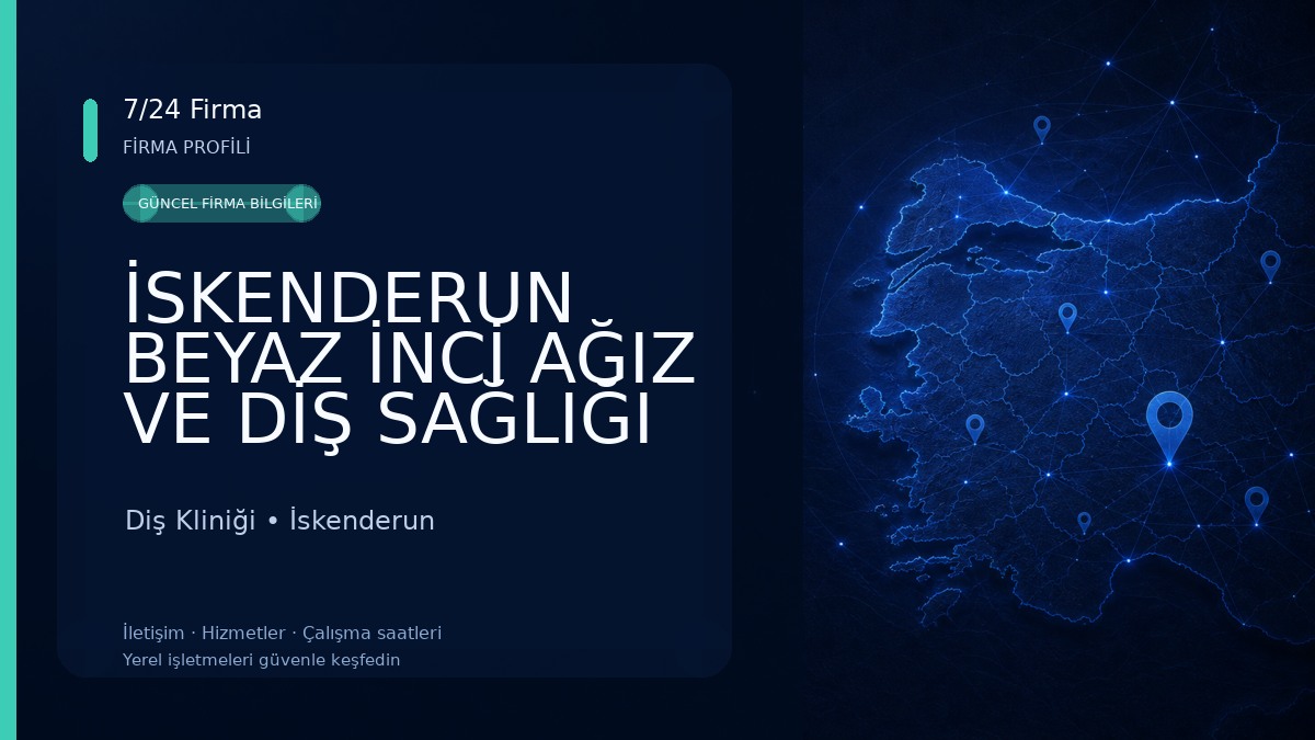 İSKENDERUN BEYAZ İNCİ AĞIZ VE DİŞ SAĞLIĞI POLİKLİNİĞI Diş Kliniği