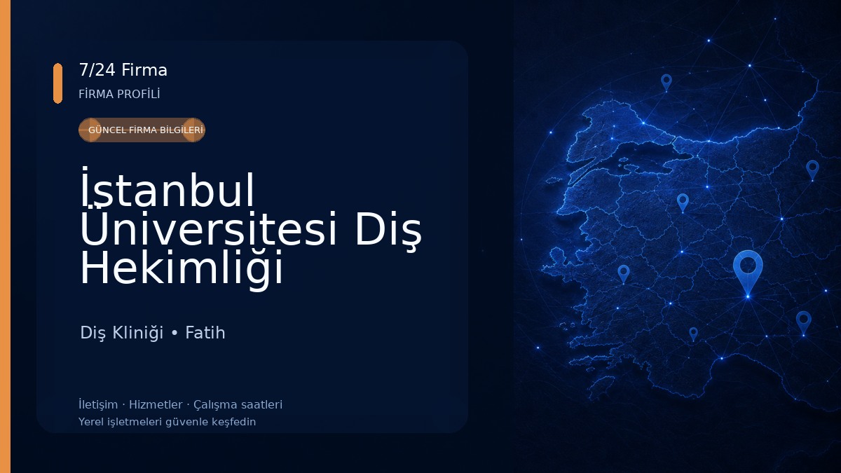 İstanbul Üniversitesi Diş Hekimliği Fakültesi Dekanlığı Diş Kliniği