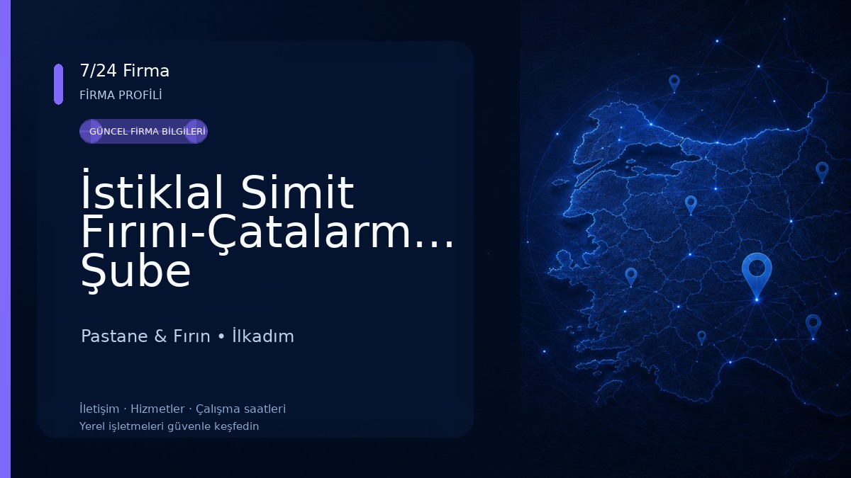İstiklal Simit Fırını-Çatalarmut Şube 