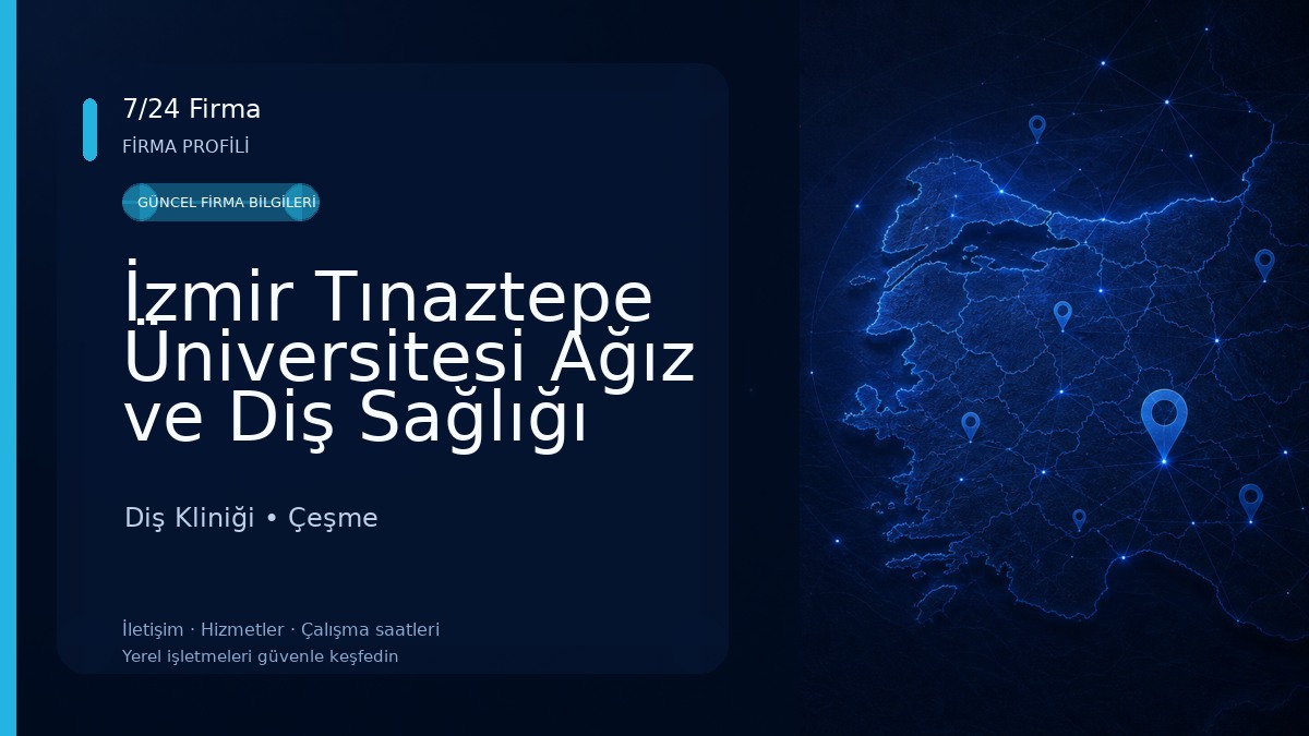 İzmir Tınaztepe Üniversitesi Ağız ve Diş Sağlığı Uygulama ve Araştırma Merkezi Diş Kliniği