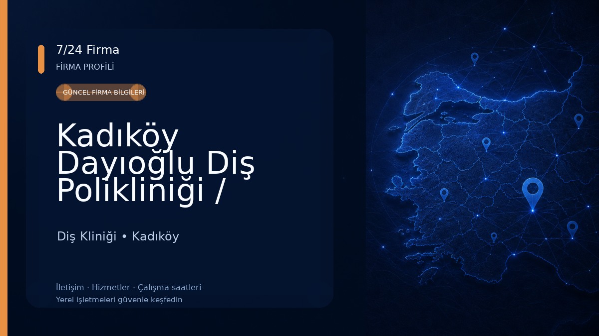 Kadıköy Dayıoğlu Diş Polikliniği / Tandarts Reis Turkije