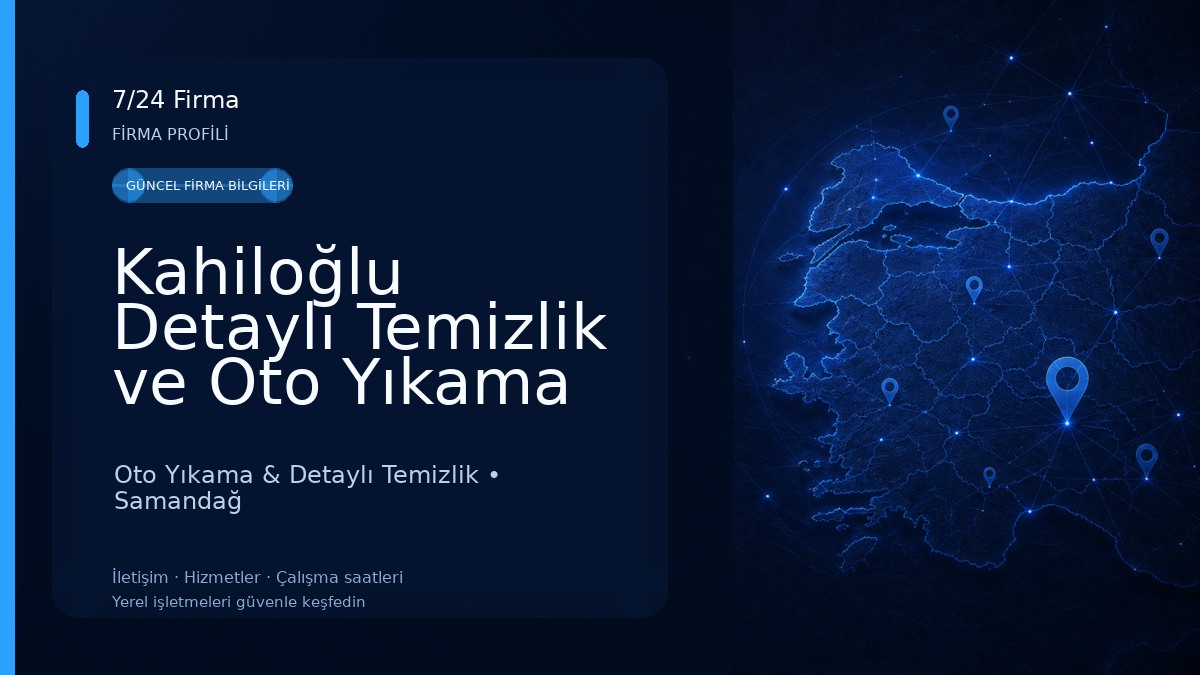 Kahiloğlu Detaylı Temizlik ve Oto Yıkama Oto Yıkama & Detaylı Temizlik