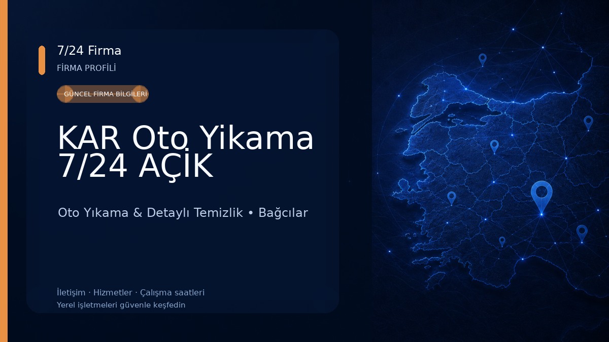 KAR Oto Yikama 7/24 AÇİK Oto Yıkama & Detaylı Temizlik