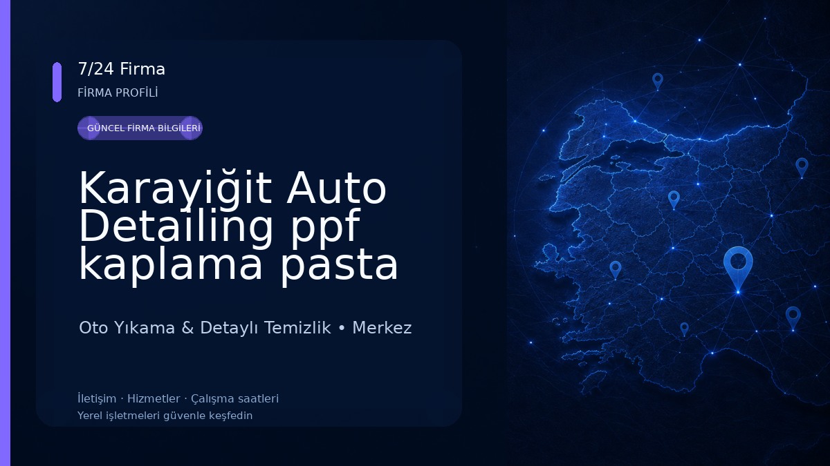 Karayiğit Auto Detailing ppf kaplama pasta cila çelik rötuş detaylı temizlik seramik kaplama oto yıkama Oto Yıkama & Detaylı Temizlik
