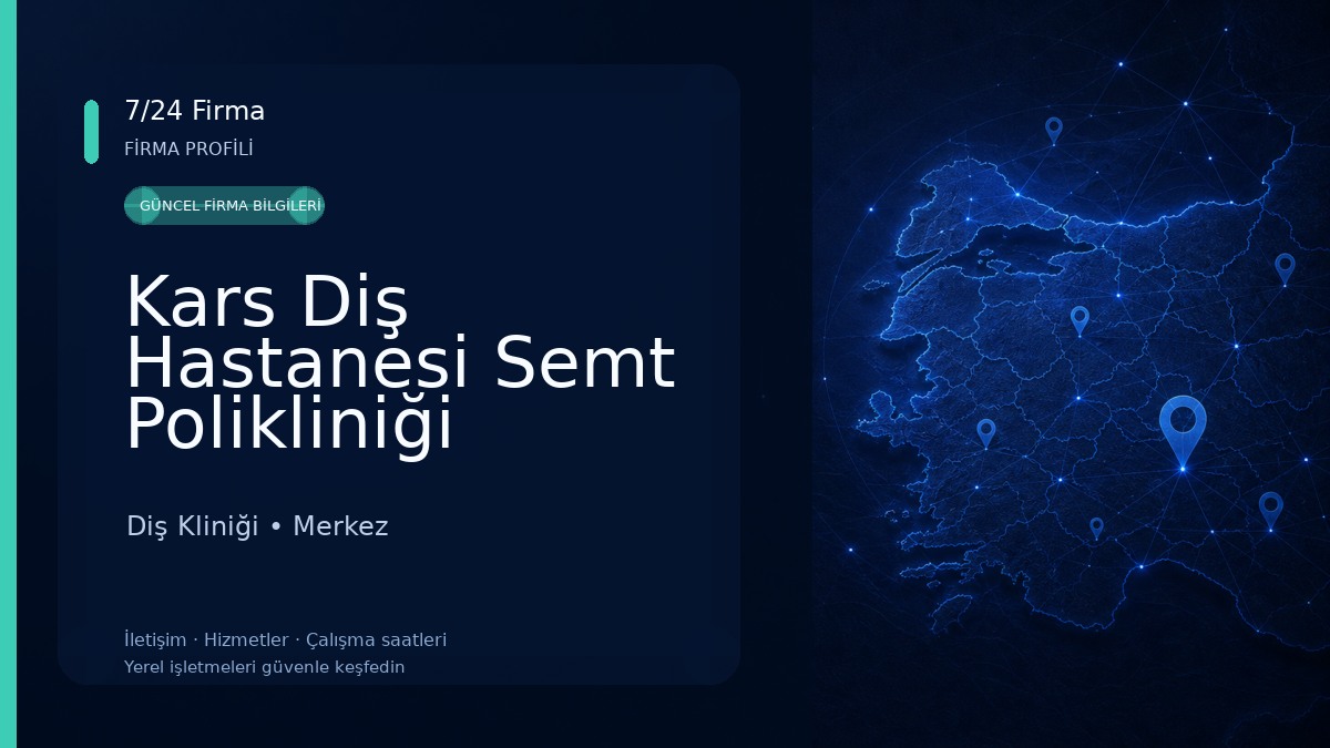 Kars Diş Hastanesi Semt Polikliniği