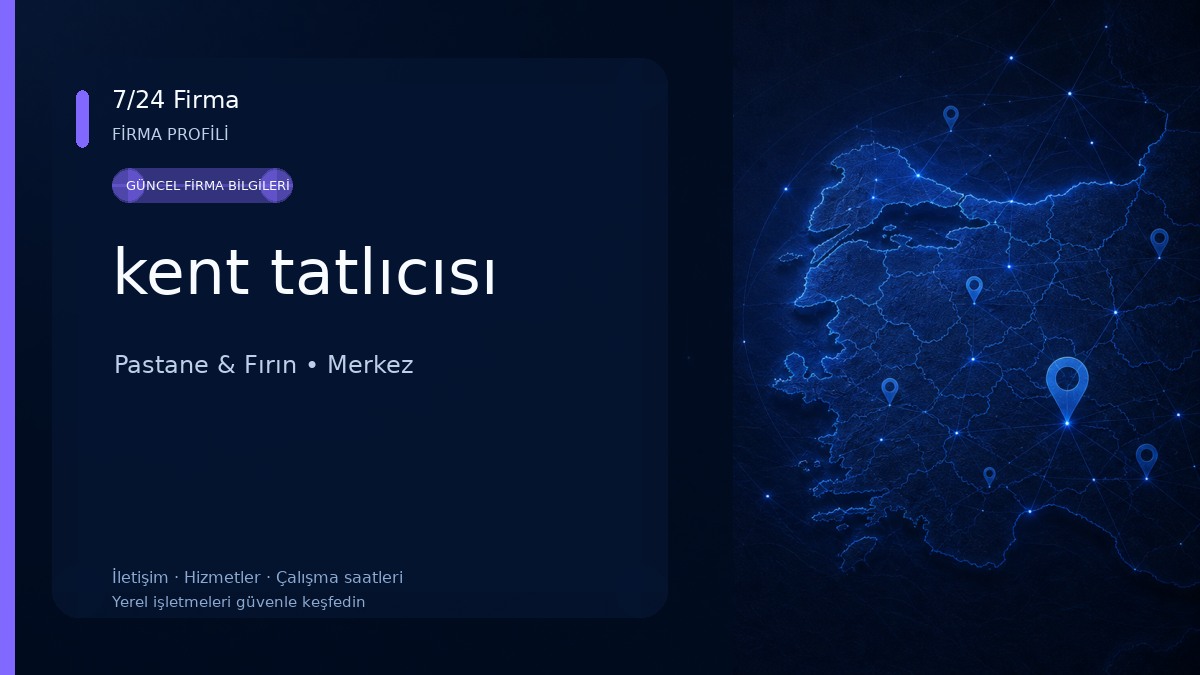 kent tatlıcısı 