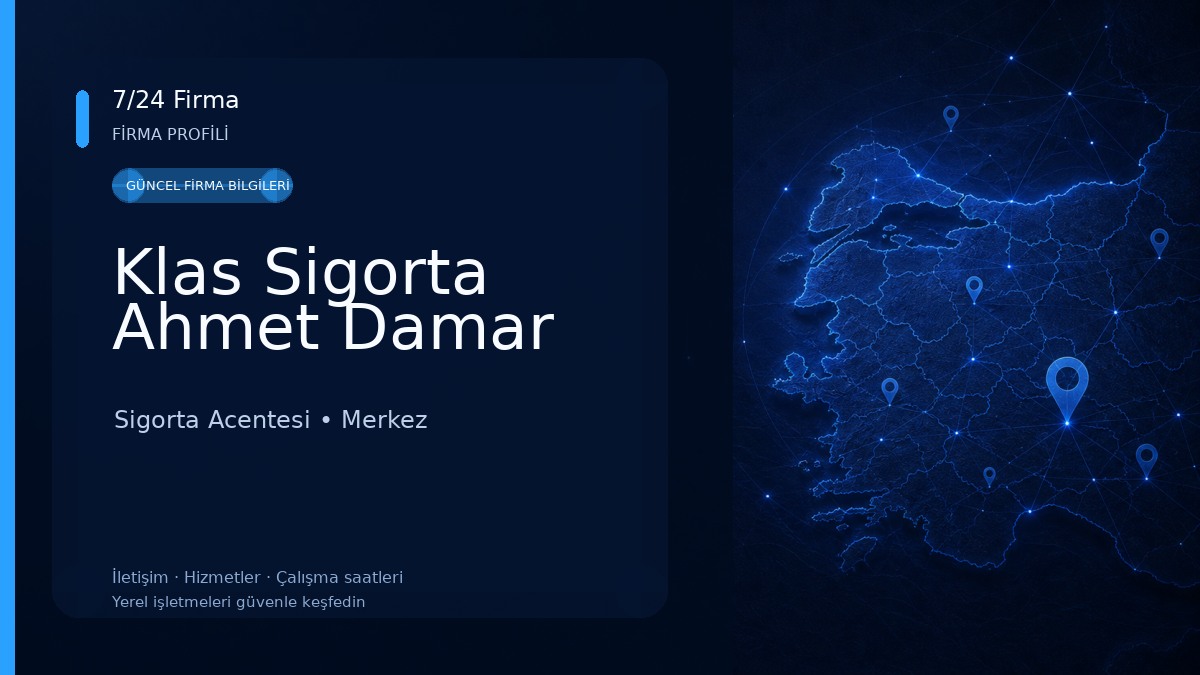 Klas Sigorta Ahmet Damar Sigorta Acentesi