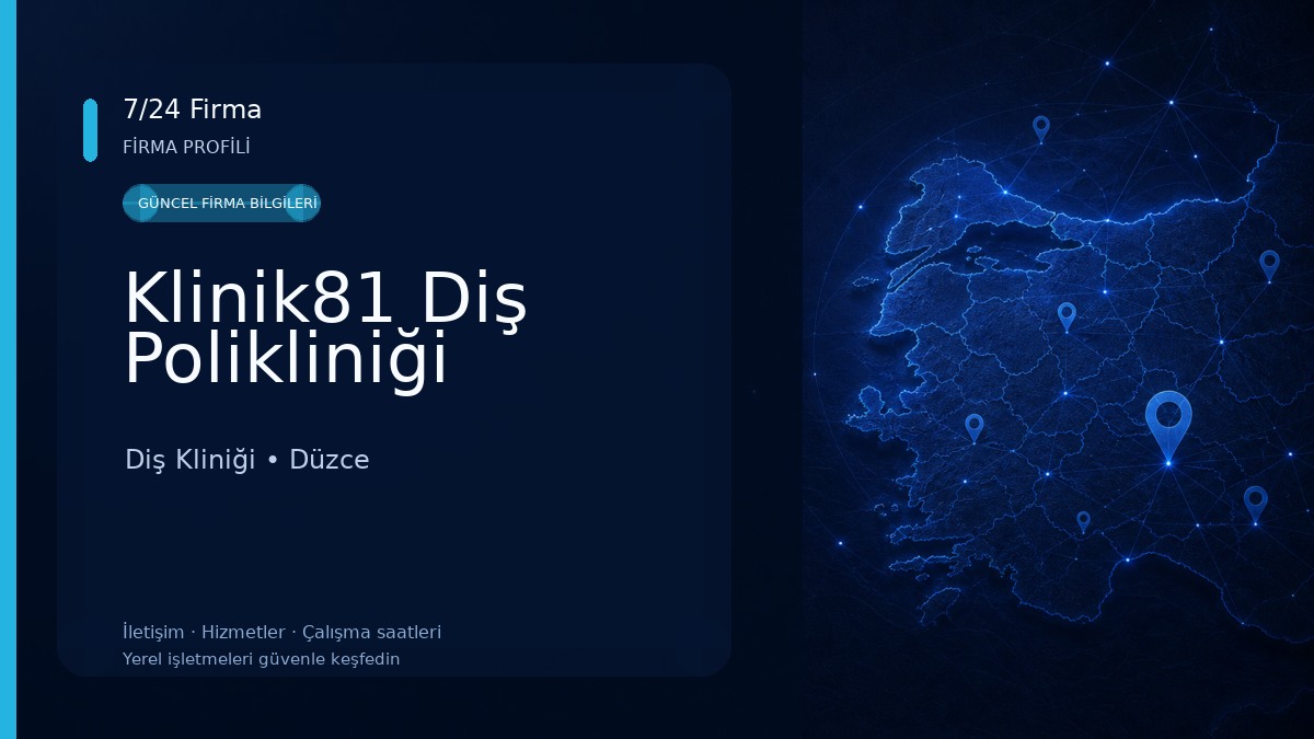 Klinik81 Diş Polikliniği Diş Kliniği